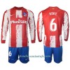 Conjunto (Camiseta+Pantalón Corto) Manga Larga Atlético Madrid Koke 6 Primera Equipación 2021/22 - Niño